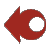 Red Glass Spinning Arrow 7